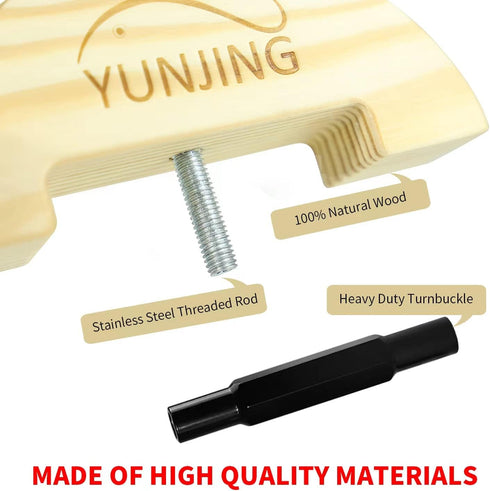 Wooden Hat Stretcher Adjustable Buckle, One Size Fits All from 6-1/2 to 9-1/2, Heavy Duty