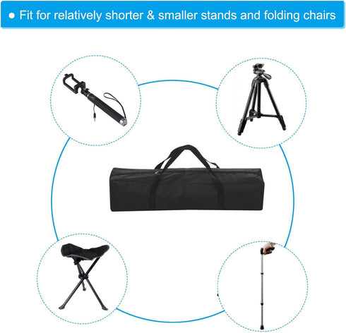 25 Inch PATIKIL Camp Chair Replacement Bag, Nylon Foldable Carrying Bag Large Zippered Bag with Shoulder Strap