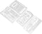 Wilderness Survival Gear, Camping Survival Kits 4Pcs for Fishing, Hunting, Food Rations