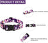 Adjustable Dog Collar - Special Design Patterns, Soft Nylon Comfortable Durable for Small Medium Large Dogs, S, Floral