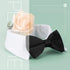 Segarty Dog Tuxedo Bow Tie Collar - Black Bowtie with Adjustable White Necktie for Medium Large Dogs, Wedding Gift