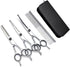 YLEECH Professional 5 in 1 Dog Grooming Scissors Kit with Safety Round Tips,