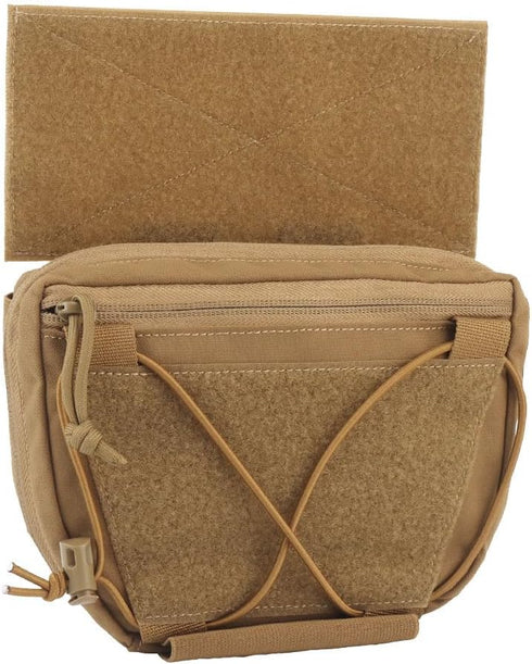 Tactical Vest with Sub Abdominal Pouch, Dump Drop Pouch for Hunting and Airsoft