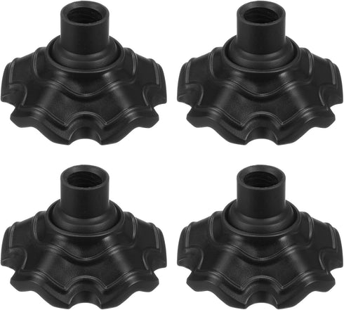 M METERXITY 4-Pack Camping Chair Foot Pads, 17mm Plastic Anti-Sinking Folding Camp