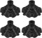 M METERXITY 4-Pack Camping Chair Foot Pads, 17mm Plastic Anti-Sinking Folding Camp