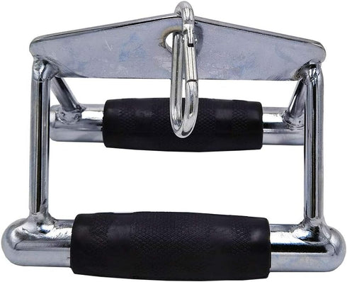 LAT Pull Down Bar, Deluxe Strength Training Single Double D Handle Tricep Rope, V-Shaped Rotating Straight Press Down