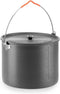 Naturehike 10.5 Quart Aluminum Hanging Pot, Portable Camping Pot with Lid for 6-8 Person Outdoor Cooking