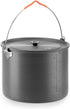 Naturehike 10.5 Quart Aluminum Hanging Pot, Portable Camping Pot with Lid for 6-8 Person Outdoor Cooking