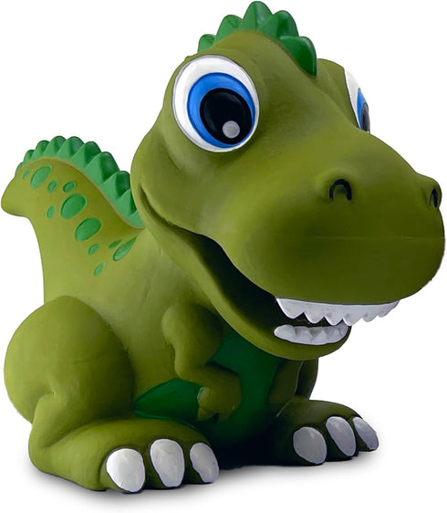 PetSport Naturflex Jumbo T-Rex Dog Chew Toy, Huge, Soft, Squeaky, Non-Toxic Rubber, 12" for Indoor Play