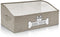 Dog Toy Basket, Collapsible Toy Storage Box with Handle, Perfect for Storing Pet Toys and Accessories - Light Khaki
