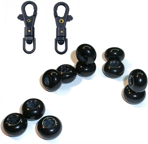 UUSOWARM 2PCS Counter Pace Ranger Bead with Hook Fastener Backing Army Veteran Made for Camping Hiking Outdoor Distance