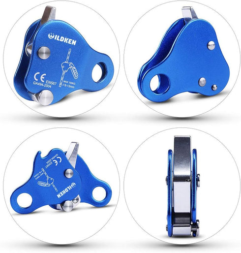 WILDKEN Climbing Ascender, Fall Protection Belay Device for Rock Climbing, Mountaineering, Rescue