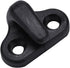 Wbestexercises Kayak Lashing Hooks, Nylon J Shape Replacement Hooks with Flat-Head Screws - Black