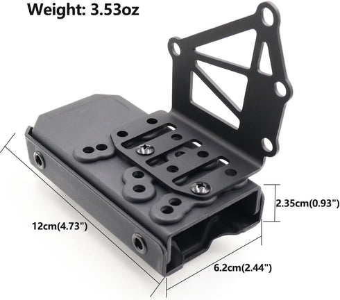 Tactical Tourniquet Holder for Gun Holster Adapter Mount, Aluminum QLS Police Gear Accessories for 3-Hole Right Holster