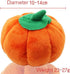 Funny Pumpkin Chew Toys, Orange Pet Toy, Plush Dog Cat Toy, Squeak Pet Supplies