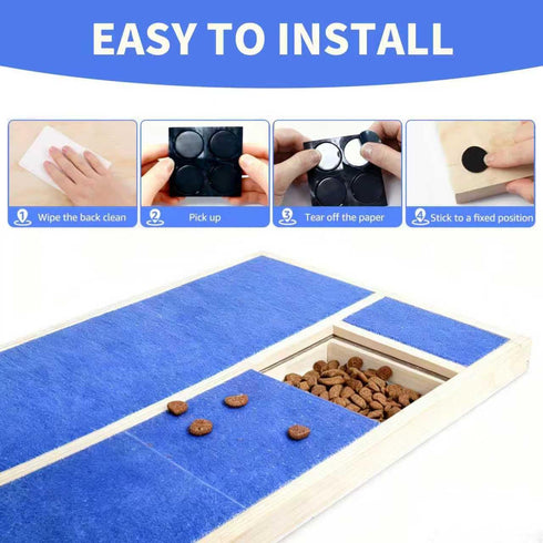 Dog Nail Scratch Pad with Treat Box, Solid Wood Nail Filing Board That Trims Nails Naturally Without Clippers for Dogs