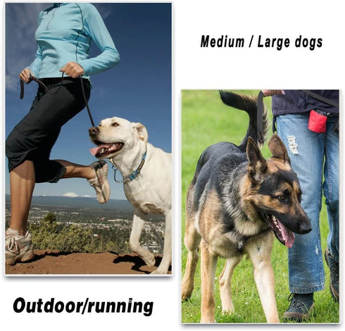 Leather Dog Leash 4ft x 3/4 inch, Heavy Duty Braided Genuine Leather Leash, Soft Comfortable for Large Medium Small Dogs