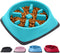 Gorilla Grip Slow Feeder Dog and Cat Bowls, Interactive Puzzle Toy for Food Training, 1 Cup Turquoise, 100% BPA Free,