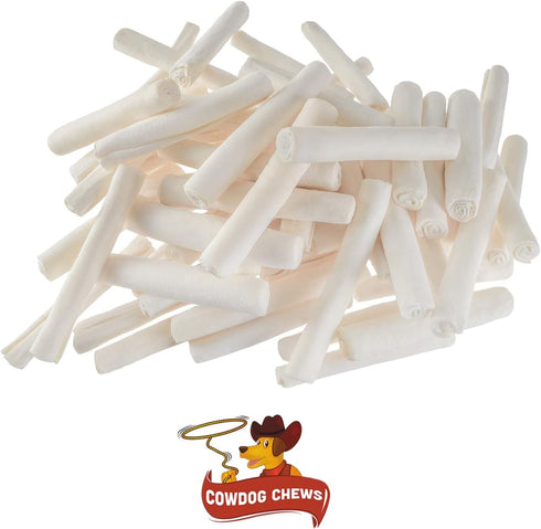 5-6 Inches Rawhide Retriever Roll - 100% Natural Chewing Dog Treat (50 Pack)