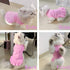 Dog Skirt Shirts, Puppy Dresses for Small Dogs Girls, Comfortable Summer Shirt Beach Wear for Medium Dogs, Pink L