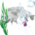 Genrico Shrimp Cave Stable Shelter with Realistic Design and Decoration, Fish Tank Hideouts For Feeding, Hideaway