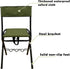 LEADALLWAY Folding Fishing Chair with Rod Holder in Green