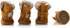 URBEST Dog Boots for Small Dogs - Winter Booties (4#, Brown)