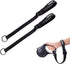 PetBonus 2 Pack Short Dog Leash, Adjustable Soft Padded Handle, Reflective Design & Safety Wrist Strap (Black)