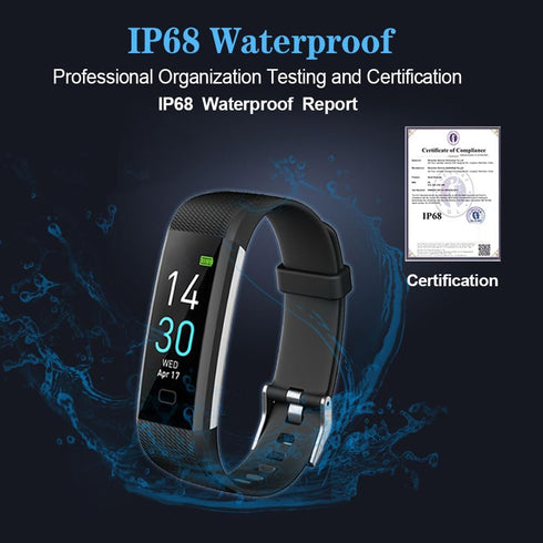 Fitness Tracker Smart Watch with Blood Pressure Heart Rate Monitor, Activity & Sleep Tracker for Men & Women