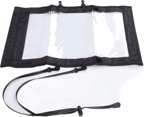 Waterproof Folding Storage Pouch for Outdoor Hiking Camping, Military Map Pouch Holder, Transparent Map Case