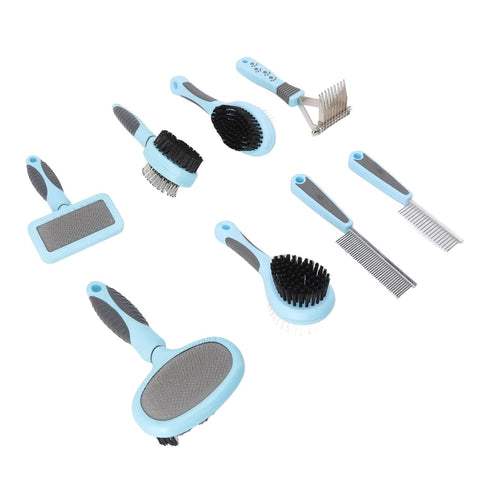 PODSJD Set, 8 1 Dog Brush Comb in Multifunctional Grooming Kit for Long Haired Pets, Cats and Dogs - Deshedding