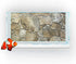 48X24IN Art Marble Aquarium Background, Natural Marble Glass Terrarium Background with 8 EVA Double-Sided Tape