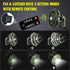 7800mAh AYAMAYA Rechargeable Camping Tent Fan with LED Light, Remote Control, Portable Camping Lantern Fan USB Desk