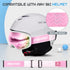 Kids Ski Goggles, Toddler Snowboard Goggles for Boys Girls Aged 3-14, 100% UV Protection OTG
