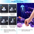 Feeding Fish Ring Set | 4pcs Fish Food Feeder + Jellyfish Decorations + Thermometer Strip for Aquarium Tank Accessories