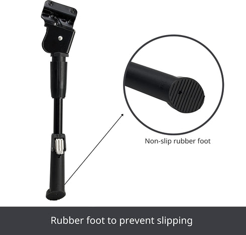 N+1 Rear Mount Adjustable Bicycle Kickstand for 26"-29" Mountain Bike, Road Bike, BMX, MTB, eBikes
