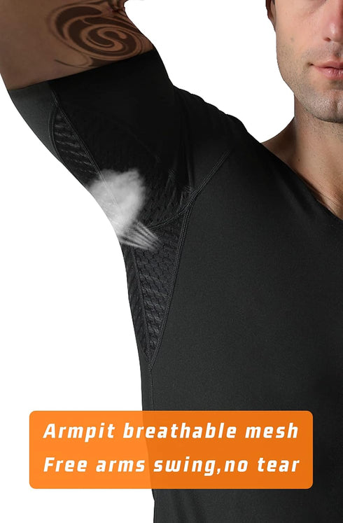 Slimming Men Sauna Shirt Sweat Suit Vest Workout Tank Top Waist Trainer Shaper