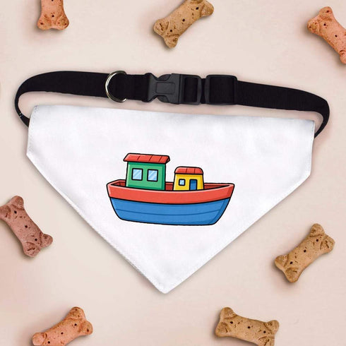 Azeeda (PD00080272) Large 'Toy Boat' Dog/Cat/Pet Bandana