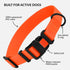 CollarDirect Waterproof Dog Collar - Adjustable Silicone Plastic Collar for Large, Medium, Small Dogs, Orange