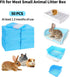 Chinchilla, (50pcs-18 x13, Amakunft Rabbit Pee Pads, Pet Toilet/ Potty Training Pads, Super Absorbent Guinea Pig