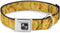Dog Collar Seatbelt Buckle Mac Cheese Vivid, 1.5 Inch Wide, 18 to 32 Inches, Multicolor