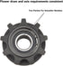 Single Speed Freewheel Bike Flywheel 9T, Folding Sprocket Gear Cycling Modified Accessory for Mountain Bike