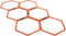 Yes4All Hex Agility Rings/Speed Rings with Carrying Bag for Agility Training