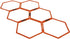 Yes4All Hex Agility Rings/Speed Rings with Carrying Bag for Agility Training