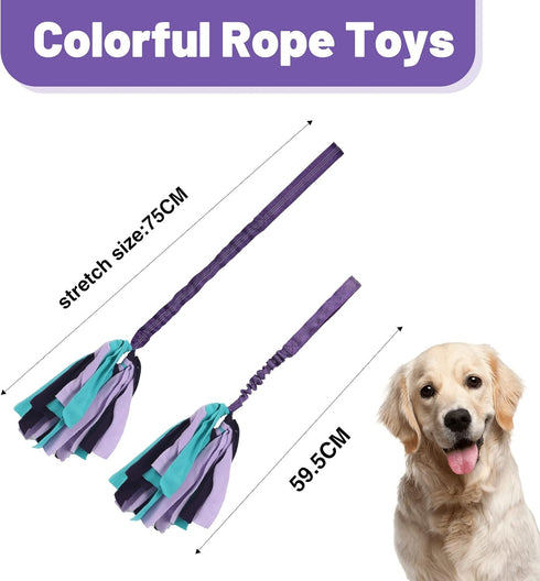 Interactive Dog Toys, Tough Rope Tug of War Toys for Aggressive Chewers, Dog Tug Toy for Small Medium Puppies