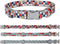 Adjustable Pet Collar with Metal Buckle, Cute Colors for Small Medium Large Dogs, Breathable Soft (Medium, Red Blue)
