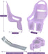 EIRONA Kids Bicycle Doll Seat Doll Chair Accessory for Childrens Bikes, Purple