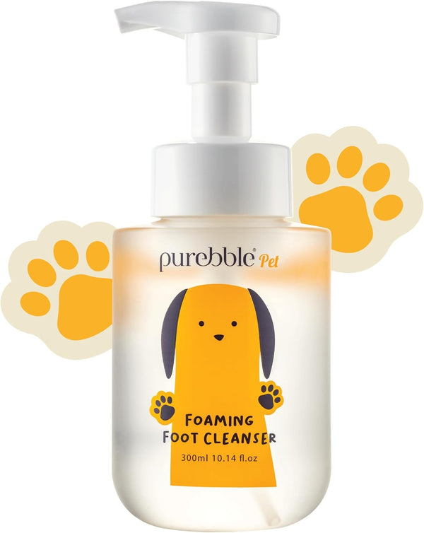 Pet Foaming Foot Paw Cleanser (Pack of 2)- Gentle Foam Wash for