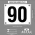 6 7.5 Inch Running Bib Numbers with Safety Pins for Marathon Sports Competition Events Tearproof Waterproof, x