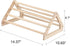 GINTUTO Wooden Chick Perch Stand, Pine Chicks Roosting Bar, Jungle Gym Perch Toys for Chicken Coop & Brooder, Bird